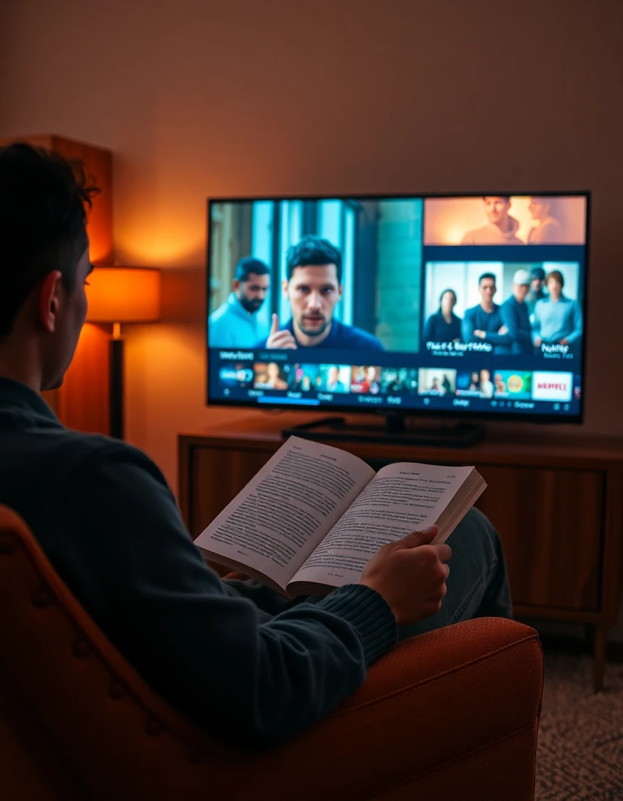 Livros vs series qual realmente desenvolve mais a mente capa